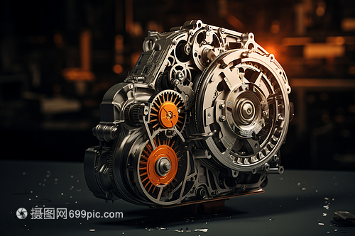 工廠裝配機械零件